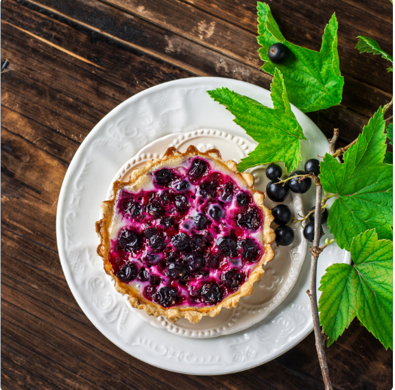 Black Currant Vanilla Tart