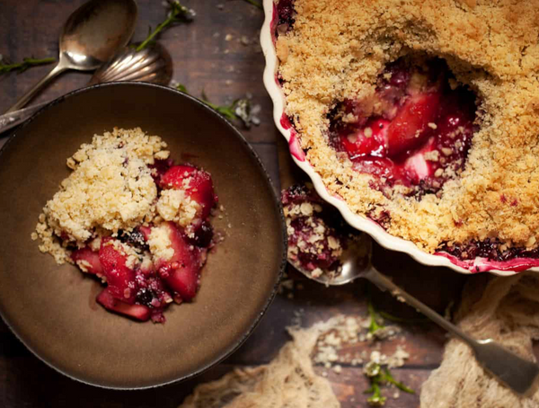 Apple and Black Currant Crumble