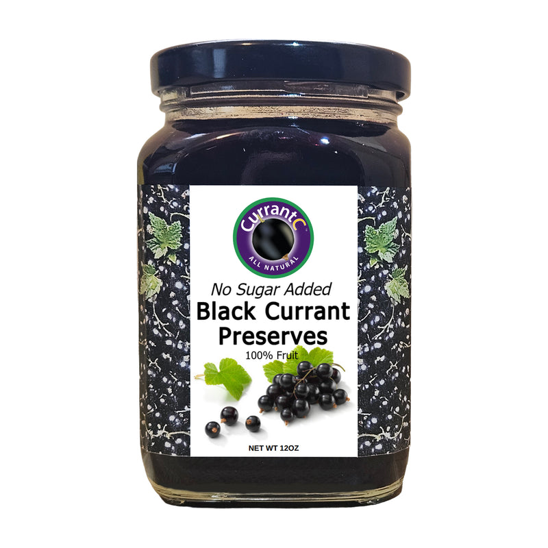 Black Currant Preserves (no sugar added)