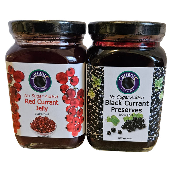 Black Currant Preserve & Red Currant Jelly Combo