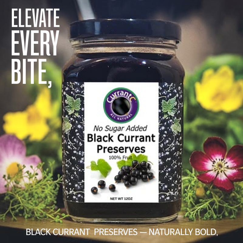 Black Currant Preserves (no sugar added) — CurrantC™